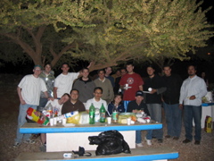 A Mexican barbeque held in our honor